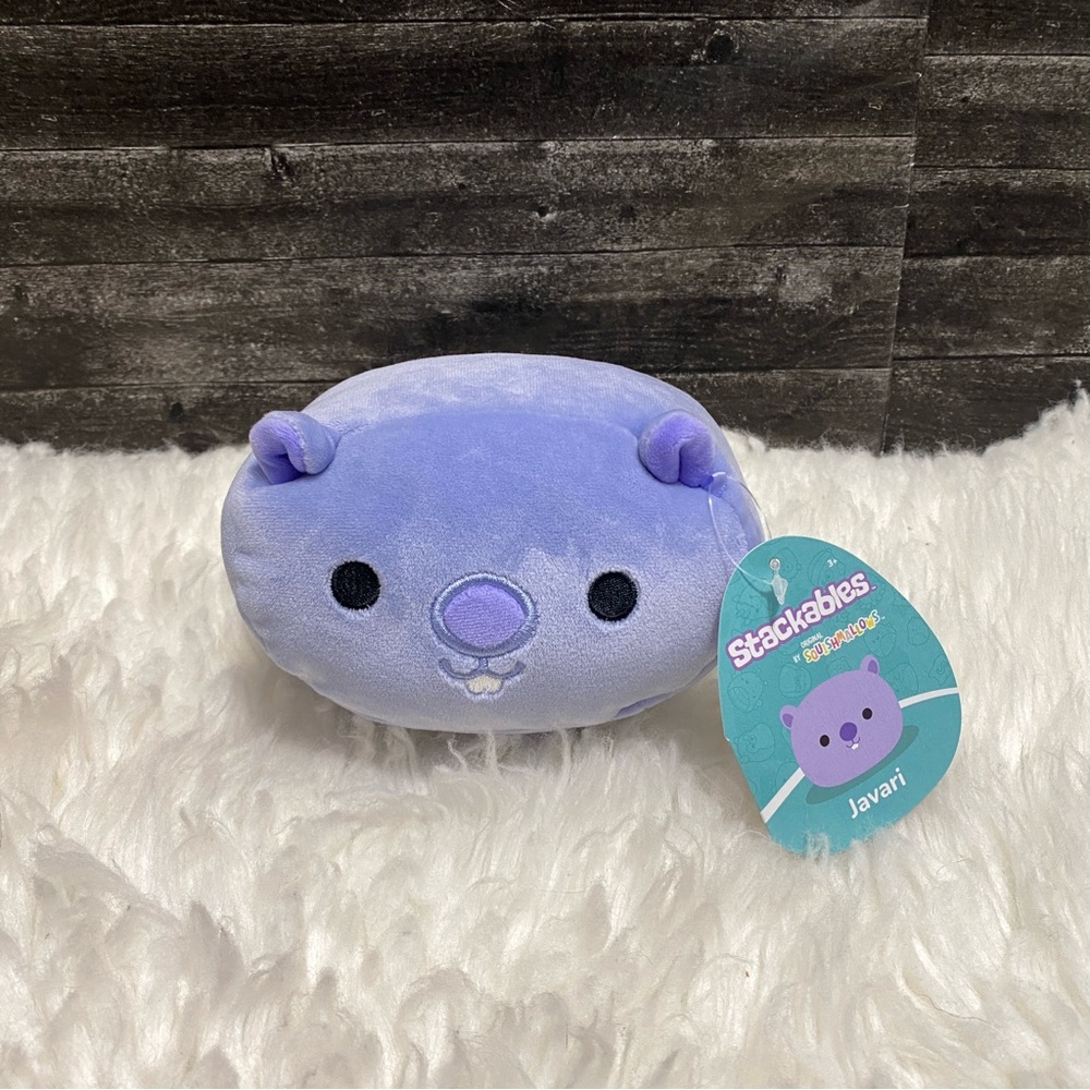 🆕 SQUISHMALLOWS JAVARI CHIPMUNK STACKABLE PLUSH